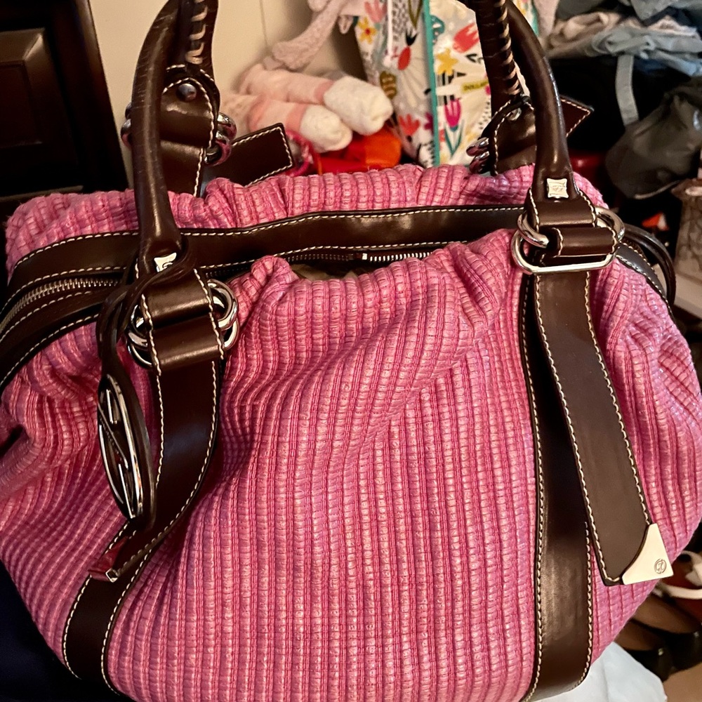 Shoulder handbag pink/straps